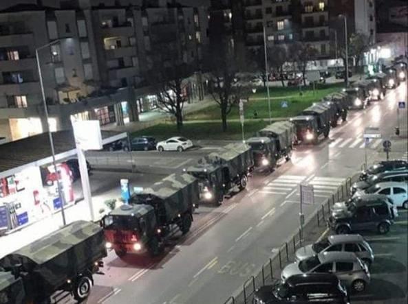 Camions militaires Bergame