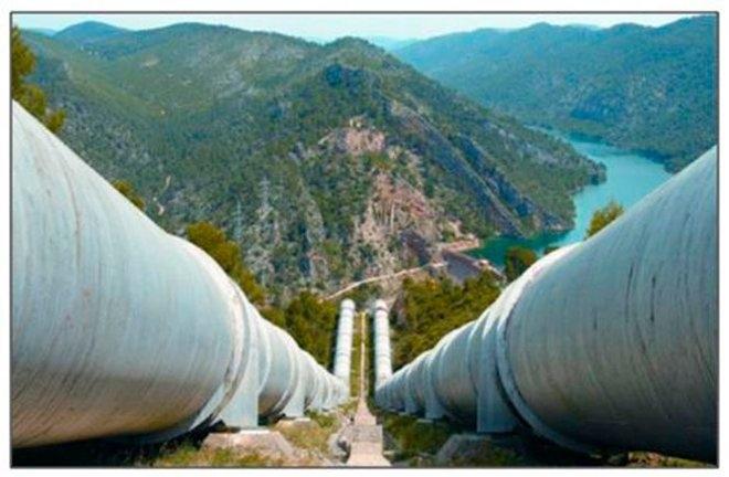 una canalisation du transfert Tage-Segura