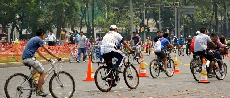 Journée de la Bicyclette en ville de Mexico