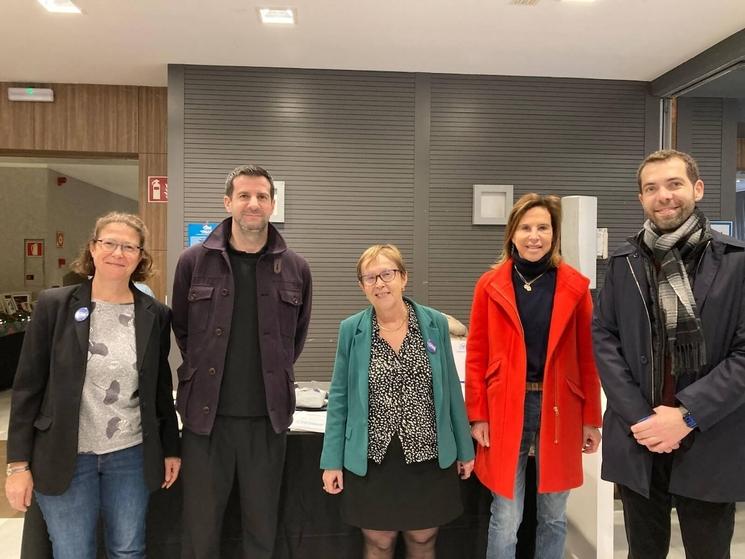catherine janot le cocac l'ambassadrice et des bénévoles de l'entraide à madrid