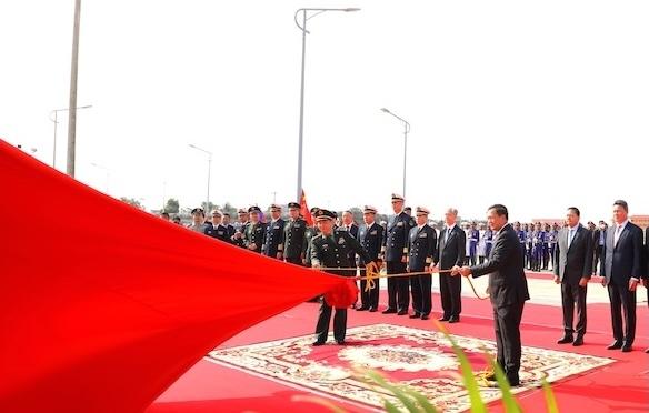 Cérémonie d'inauguration de la base de Ream