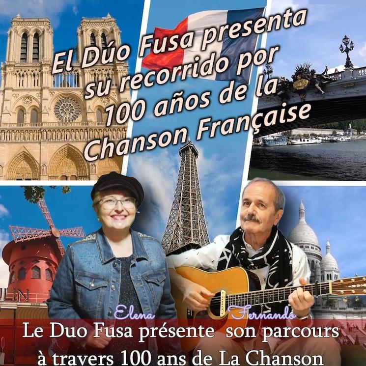 Un homme et une femme avec la tour Eiffel