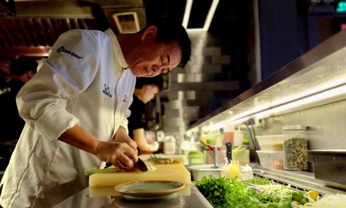 Chef étoilé Peter Cuong Franklin