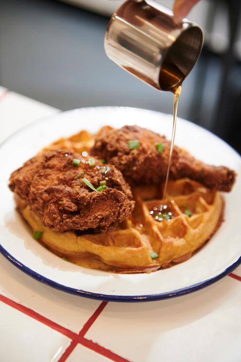 Chicken Waffle Burger au Gri Gri Soul Food