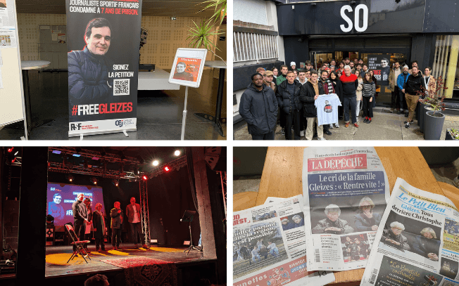 soutien à Christophe Gleizes dans le monde