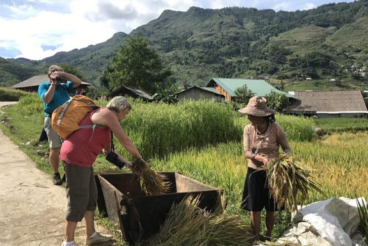 Client de l'agence de tourisme durant leur séjour au Vietnam