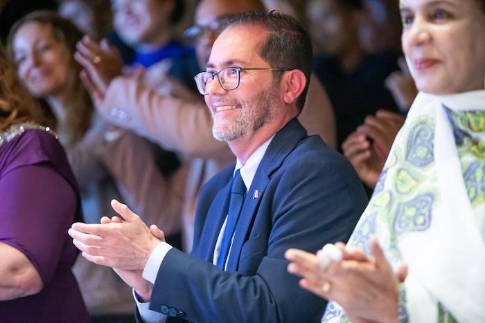 Pedro Diebra à la Soirée de la francophonie de Las Palmas.