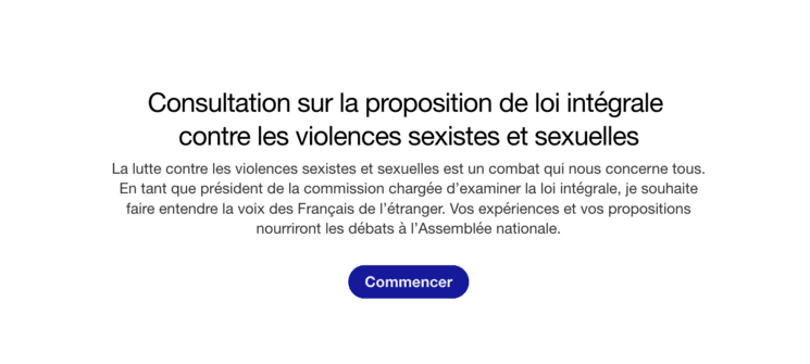 une consultation face à la loi integrale