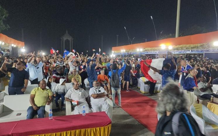 La coupe du monde de foot diffusée à Pondichéry