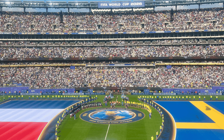 les américains aiment la coupe du monde, match france suède pendant le mondial