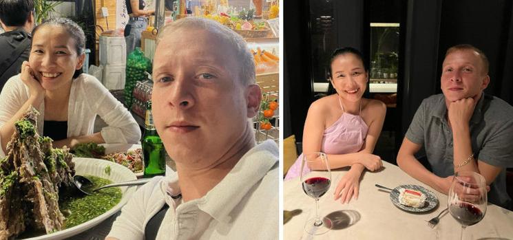 Couple mixte francais et asiatique