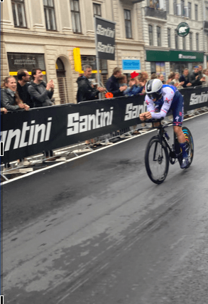Un coureur du Tour de France 2022 à Copenhague