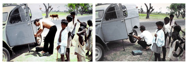 madras trichy accident crevaison aventure india inde