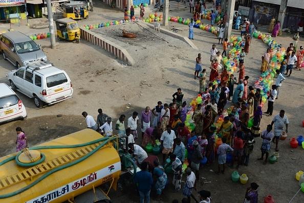 crise eau population chennai 2019 camion jour zéro