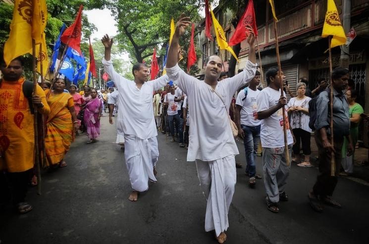 Manifestation religieuse à Calcutta, en Inde. Image : Pexels