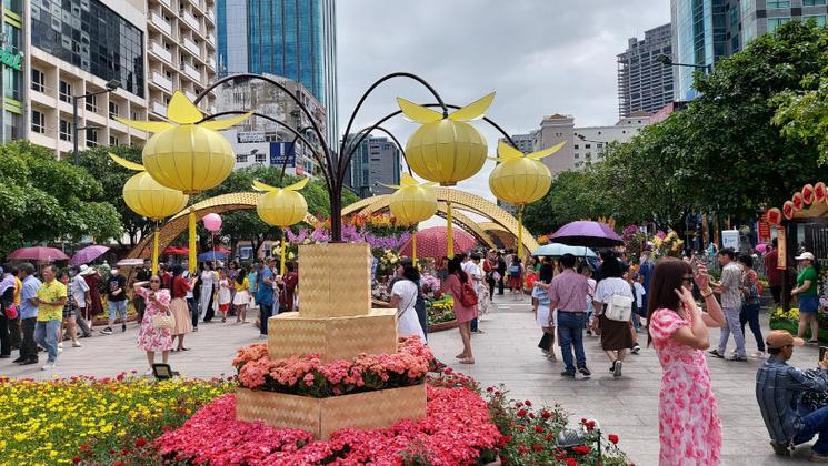 Decorations de fleurs pour Tet au Vietnam