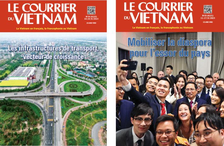 derniers numéros de l'hebdomadaire le Courrier du Vietnam