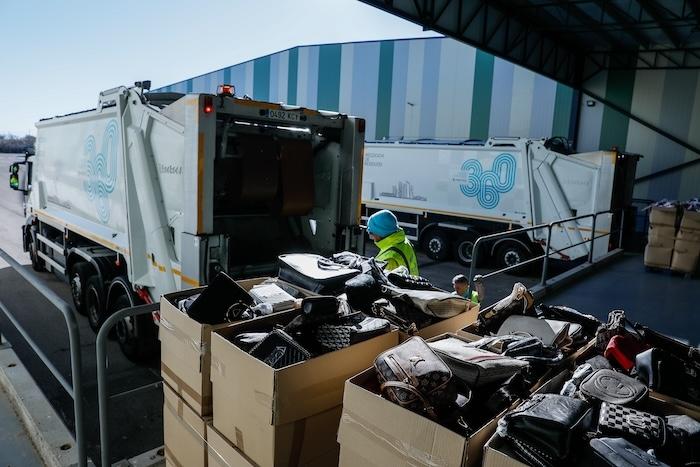 destruction à madrid de produits falsifiés