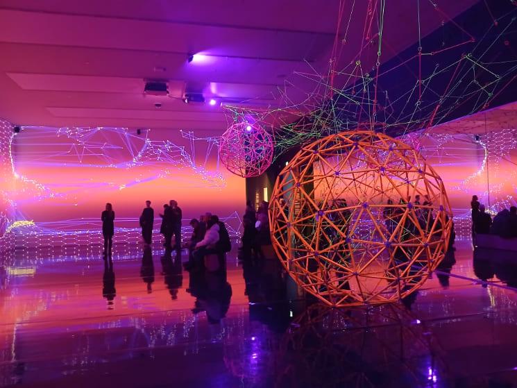 Pièce immersive de l'exposition