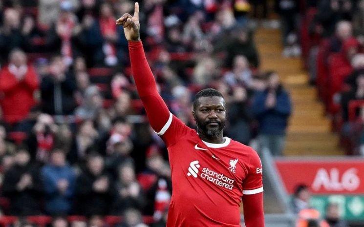 djibril cissé lors de son passage à Liverpool