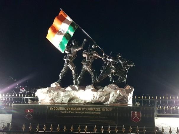 Statue de la mère patrie India à Shimla