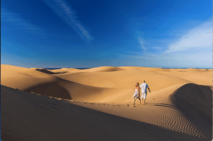 les dunes de maspalomas aux Canaries