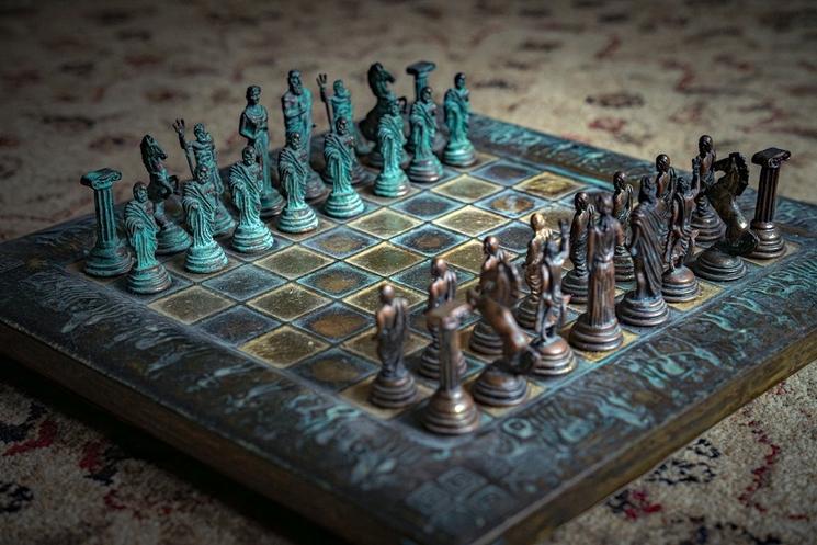 un jeu d'échecs en Europe