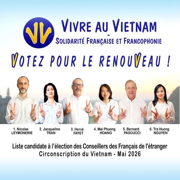 Liste Vietnam: candidate aux élections des conseillers des français de l'étranger
