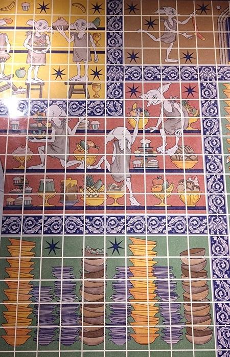 mosaique des elfes de maison au studio tour