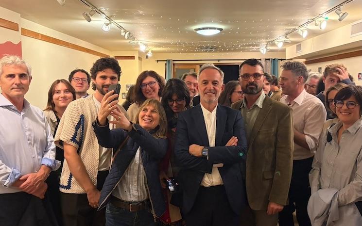 Emmanuel Grégoire à la réunion de rentrée de la Gauche Unie des Français de l’étranger à New York