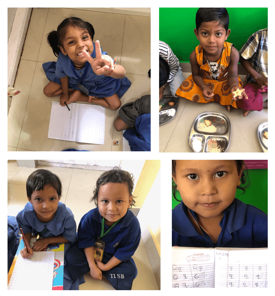 enfants bidonville bangalore école