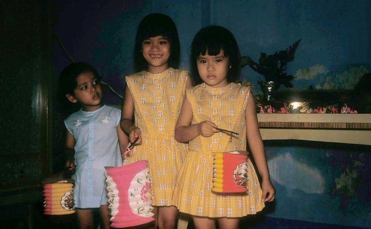 Enfants vietnamiens lors du Tết Trung Thu à Saigon 1966