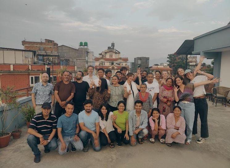 L'équipe de l'AF de Katmandou