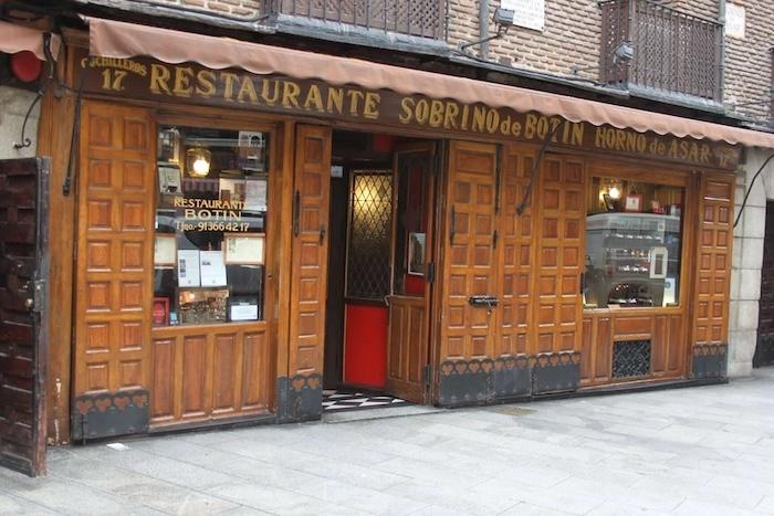 Restaurant Botin à madrid en espagne
