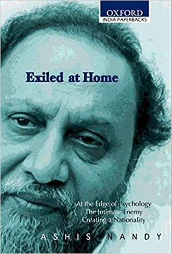 Couverture de l'essai d'Ashis Nandy Exiled at home