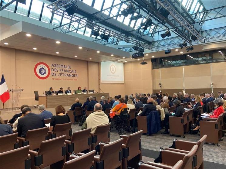 Assemblée des Français à l'étranger en octobre 2025 à Paris