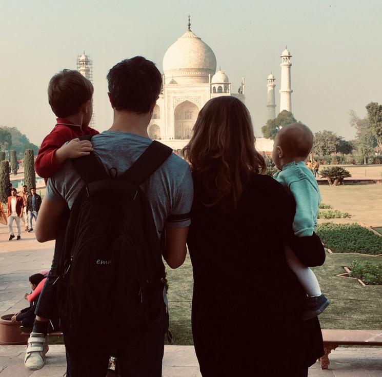 famille expat taj mahal india inde