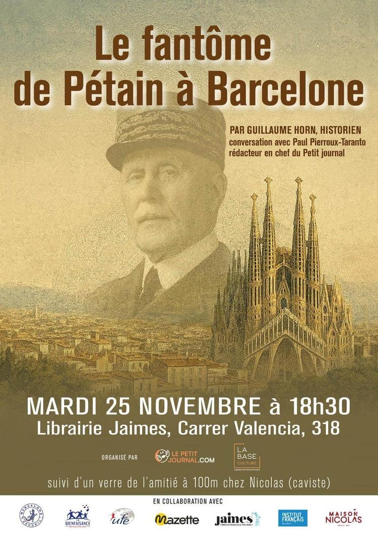 affiche le fantome de petain à barcelone