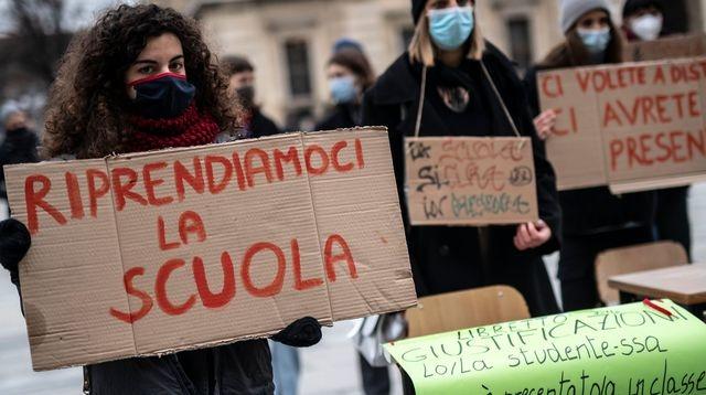 manifestation lycéens italie