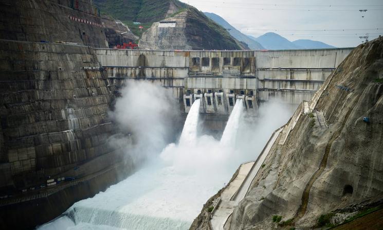 Le barrage Baihetan