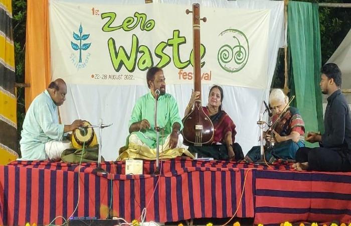 Atelier de musique pour le festival Zéro Déchets de Pondichéry