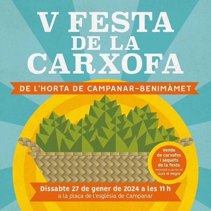 affiche de la fete de l'artichaut à Campanar