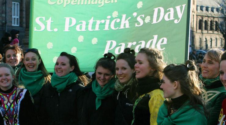 célébration de la Saint Patrick à Copenhague
