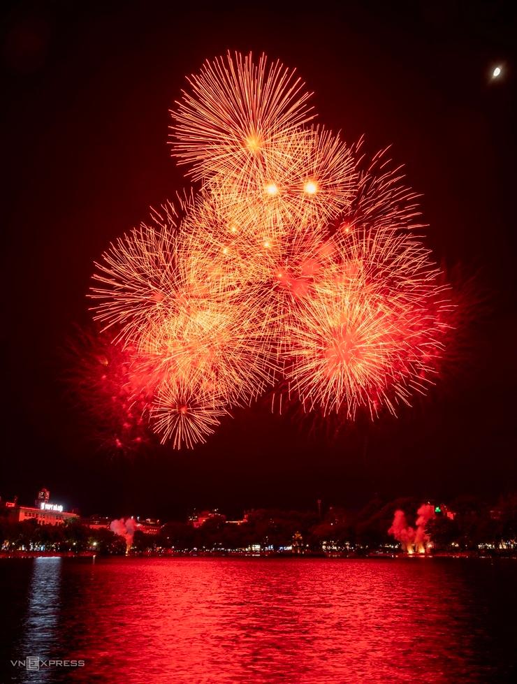 feu d’artifice du lac Ho Kiem