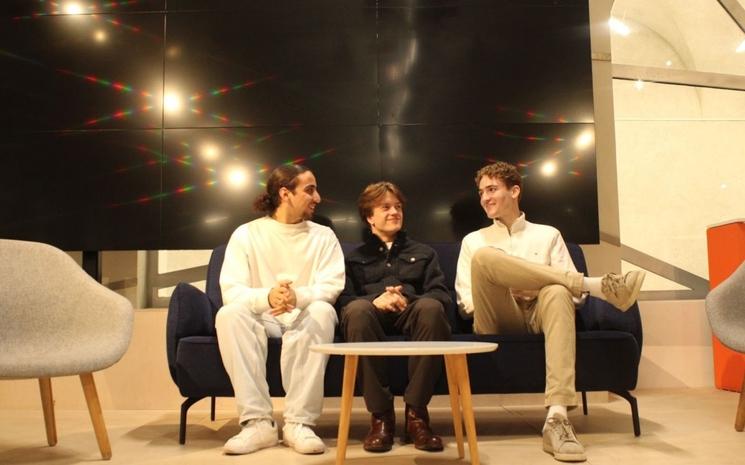 De gauche à droite : Antoine Soliman, Alexis Portelli et .