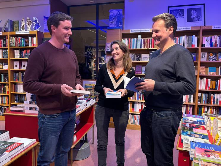 Les 3 co-fondateurs de Lireka (de gauche à droite : Robin Mallein, Emma Henry, Marc Bordier)