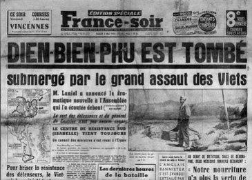 France soir titre : Dien Bien Phu est tombé