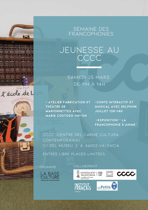 affiche pour annoncer les activités jeunesses au CCCC