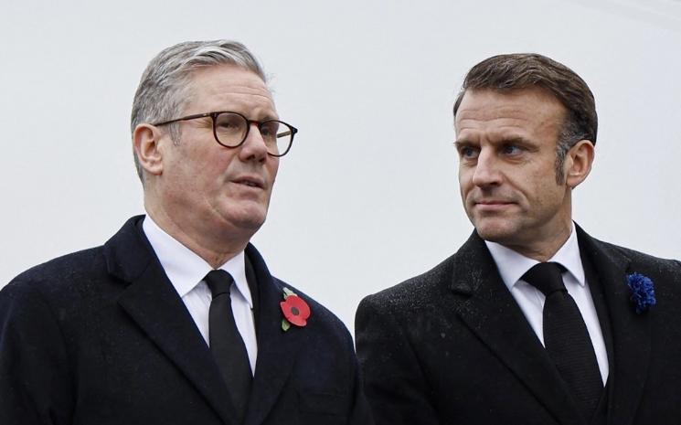 french president emmanuel macron keir starmer