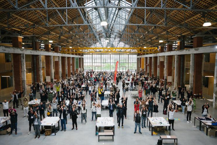 Fresque du Climat géante, Toulouse, 22/04/2023, Jour de la Terre (Crédit : Fresque du Climat)